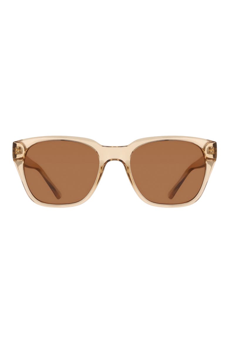 54mm Modified Rectangular Sunglasses, Main, color, TAUPE CRYSTAL