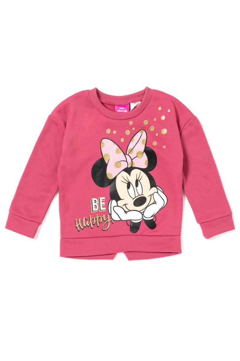 Minnie Mouse 2-Piece Fleece Sweatshirt and Pants Set, Alternate, color, Bright Pink Minnie