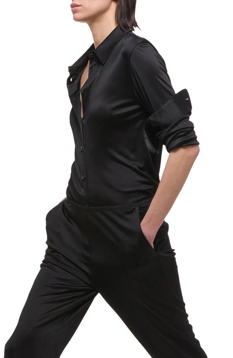 Helmut Lang Fluid Slim Fit Button-Up Shirt, Alternate, color, 