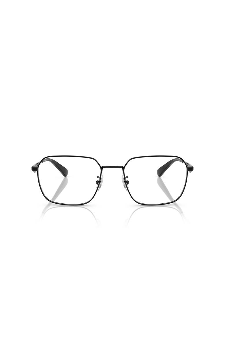 COACH 54mm Irregular optical glasses, Alternate, color, Black