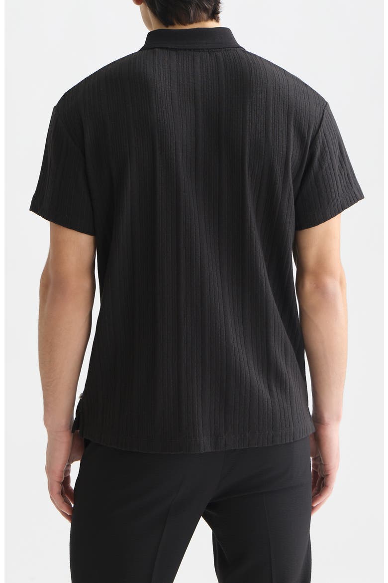 Relaxed Fit Rib Polo, Alternate, color, METEORITE
