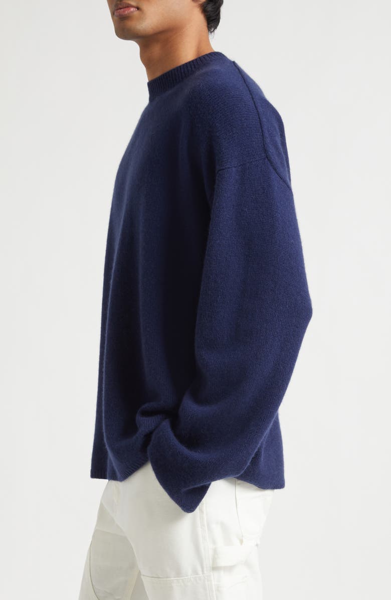 The Elder Statesman Dume Cashmere Crewneck Sweater, Alternate, color, Twilight