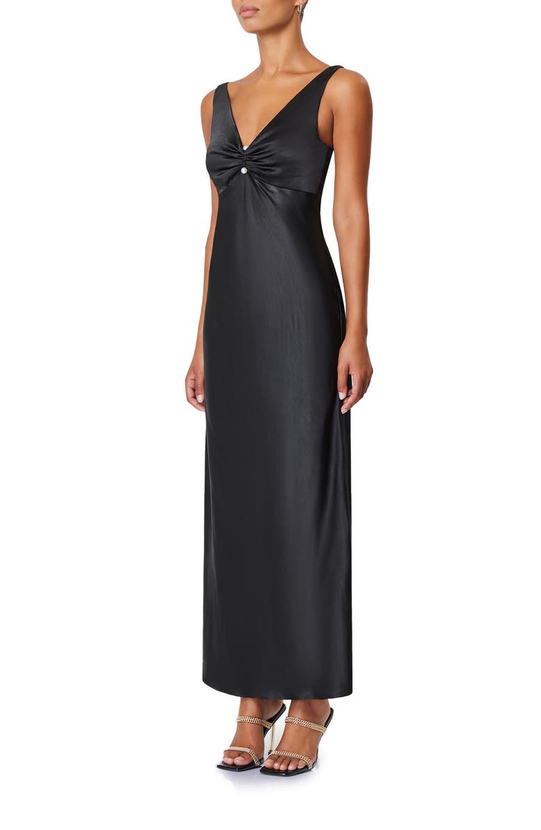 Elliatt Rendevous Sleeveless Satin Gown, Alternate, color,