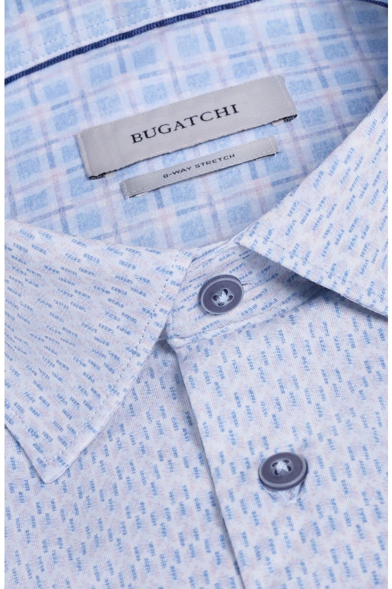 Jimmy OoohCotton® Dash Print Button-Up Shirt, Alternate, color, AIR BLUE