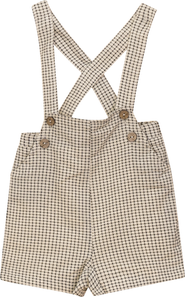 Mr. Mr. Checkered Overall with Adjustable Straps