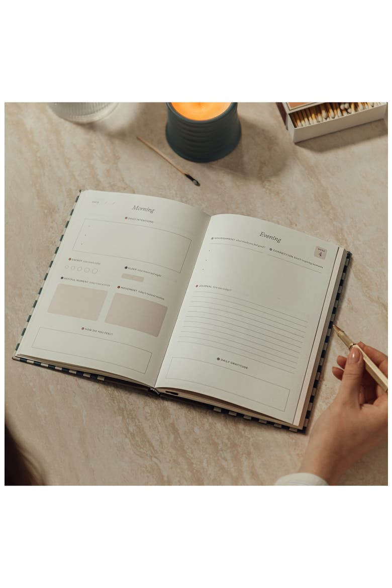 Night Sky Wellness Journal, Alternate, color, NAVY