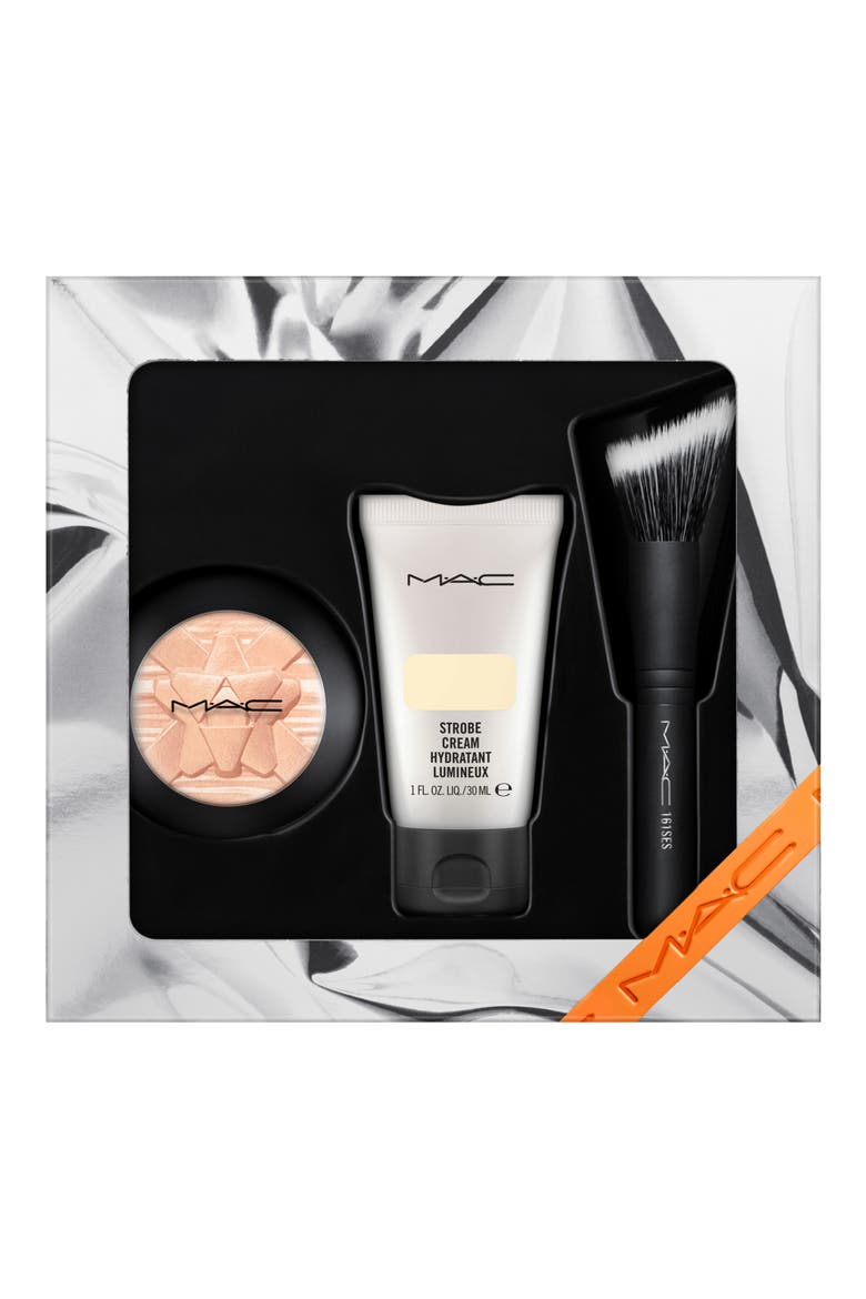 MAC Shiny Pretty Things Glow Getter Gold Mini Face Kit (Nordstrom Exclusive), Main, color, NO COLOR