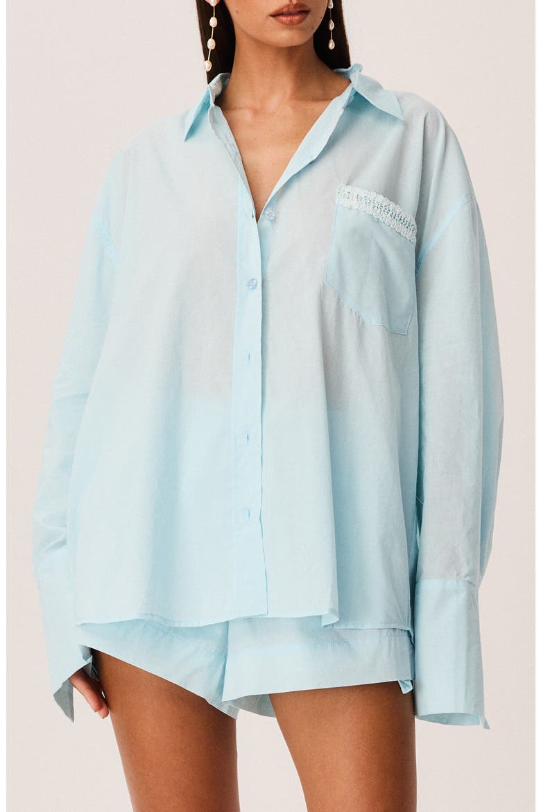 Amren Cotton Shirt, Main, color, LIGHT BLUE