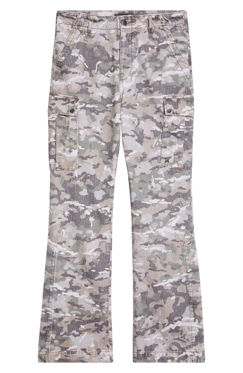 AMIRI M65 Camouflage Print Kick Flare Leg Cargo Jeans | Nordstrom