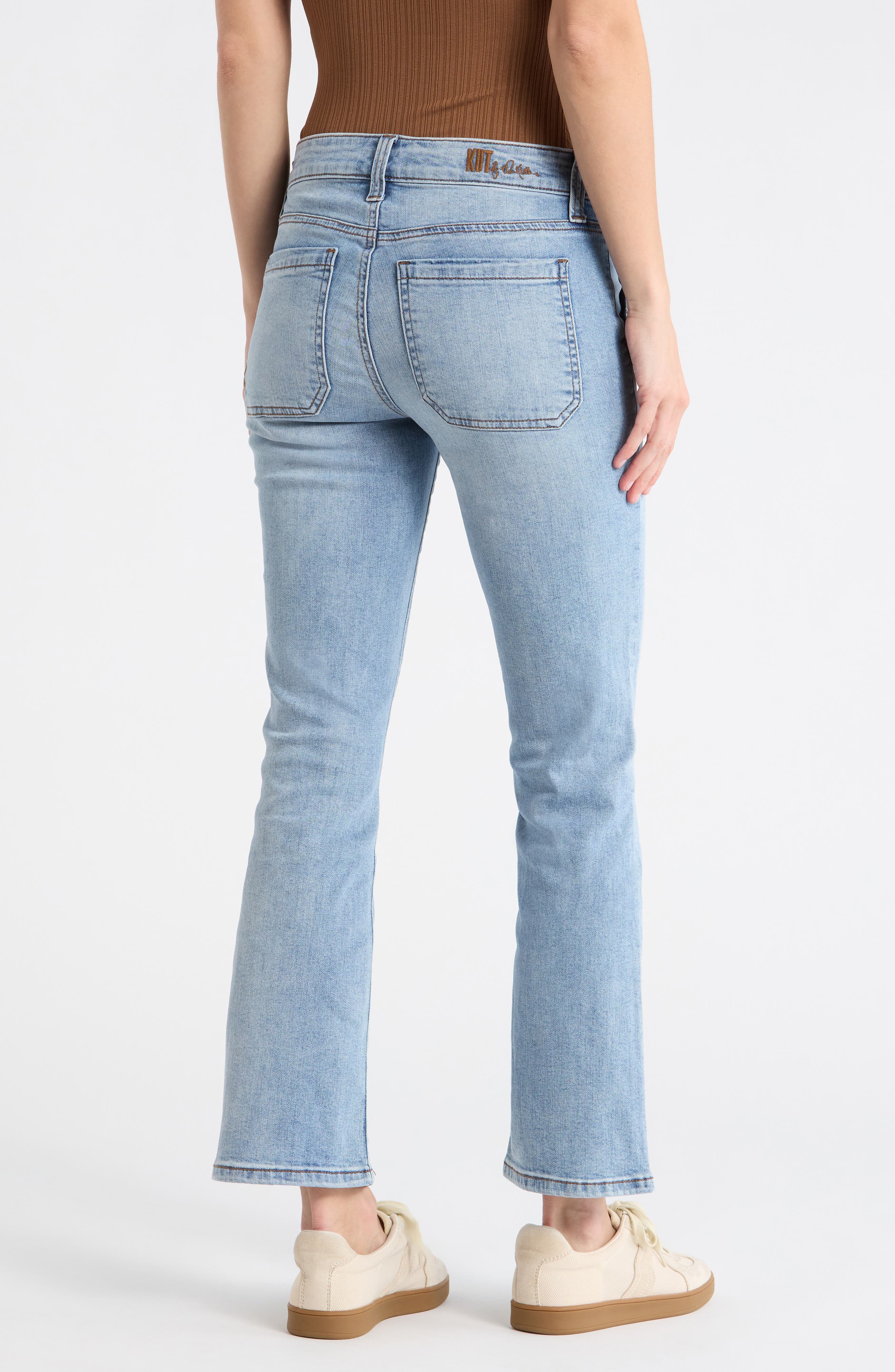 Nikki Mid Rise Ankle Flare Jeans - image 2