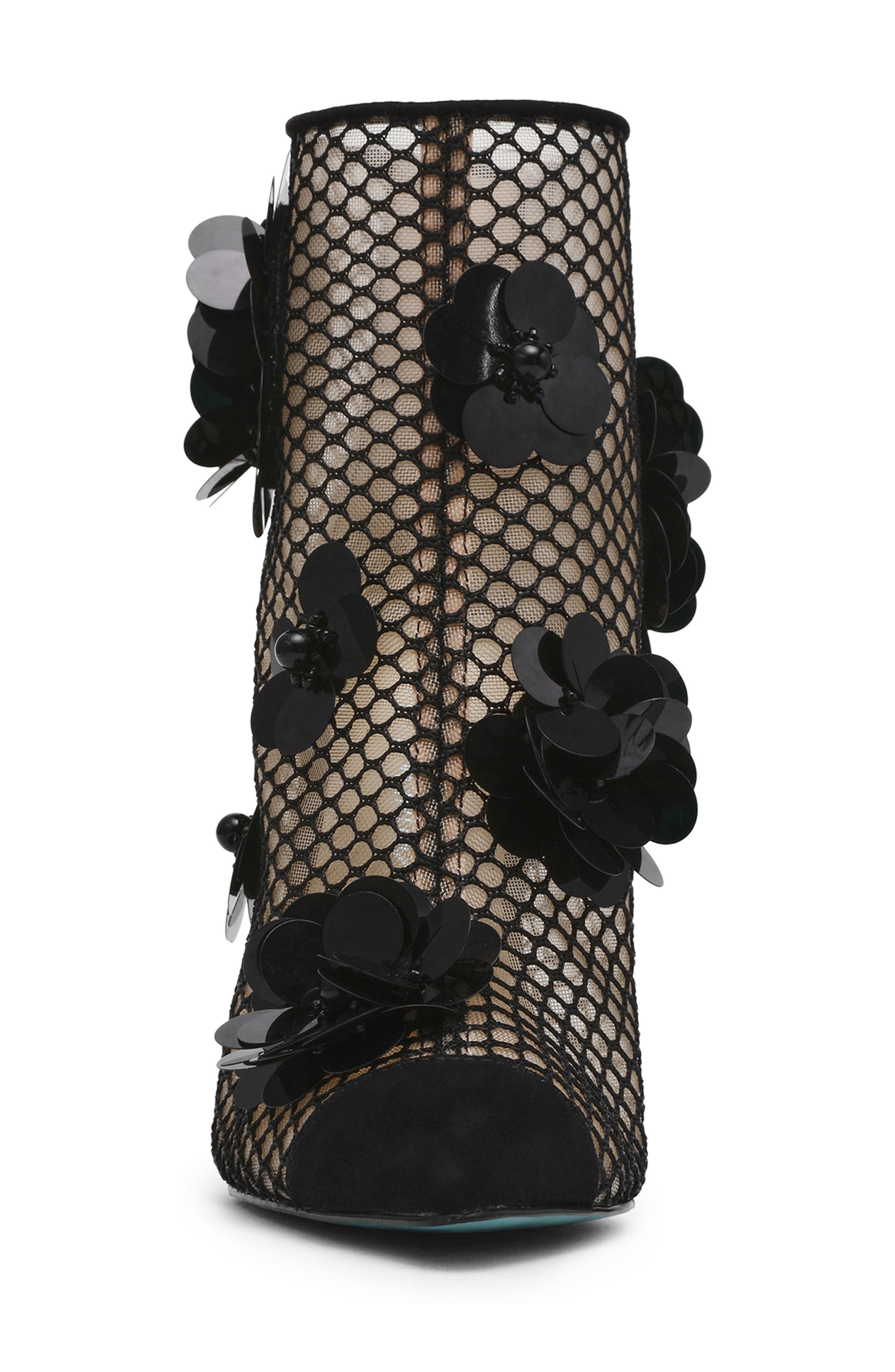 Betsey Johnson Navey Mesh Bootie, Alternate, color, 
