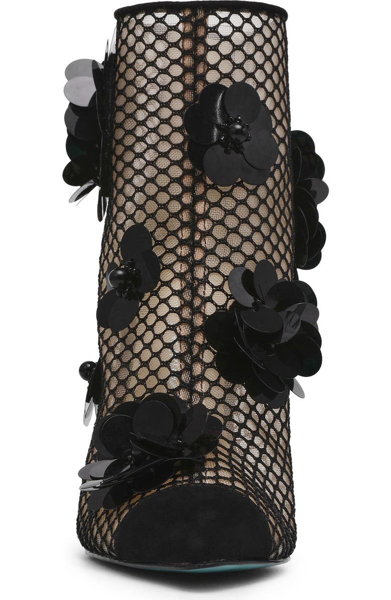Betsey Johnson Navey Mesh Bootie, Alternate, color,