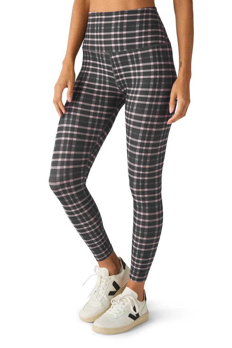 SoftMark Caught in the Midi High Waist Leggings, Alternate, color, PREPPY PLAID