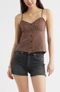 BP. Cotton Eyelet Pintuck Camisole