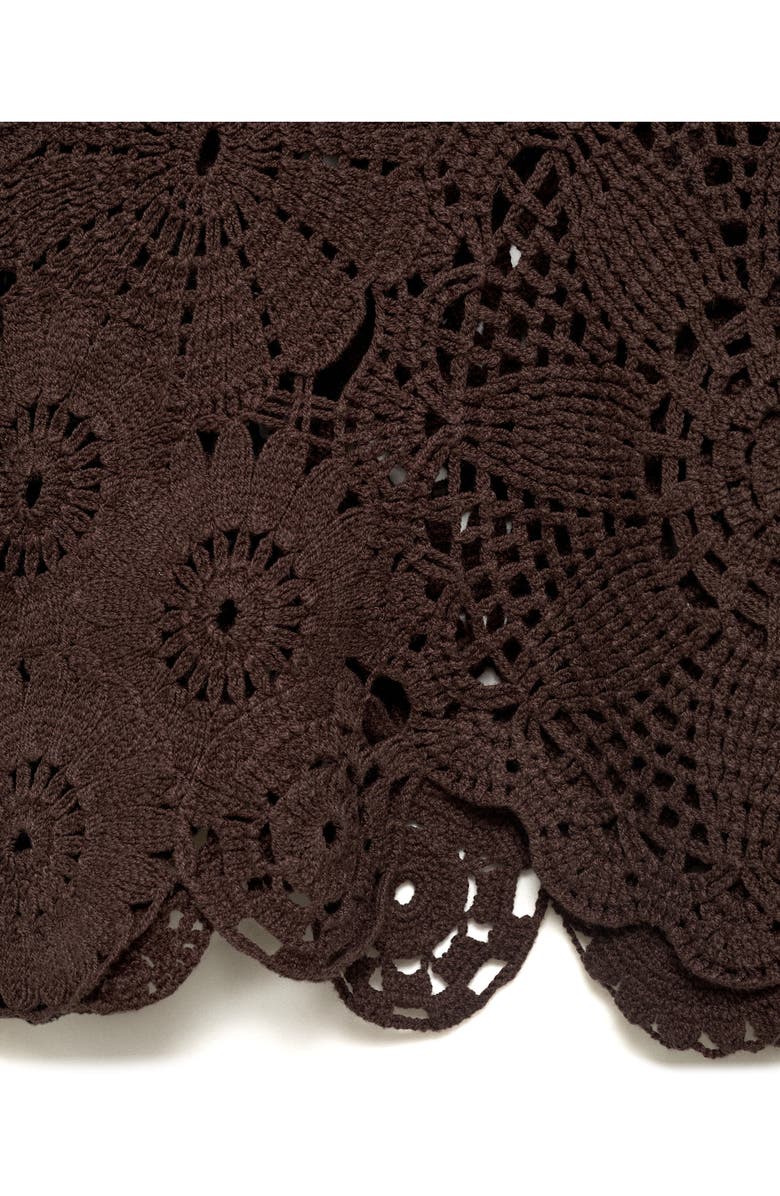 MANGO Floral Crochet Sweater, Alternate, color,