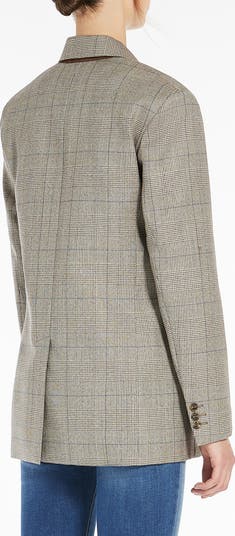 *Weekend maxmara* BURGOS ブレザー ジャケット チェック Weekend Max Mara Burgos Plaid Wool Blazer | Nordstrom
