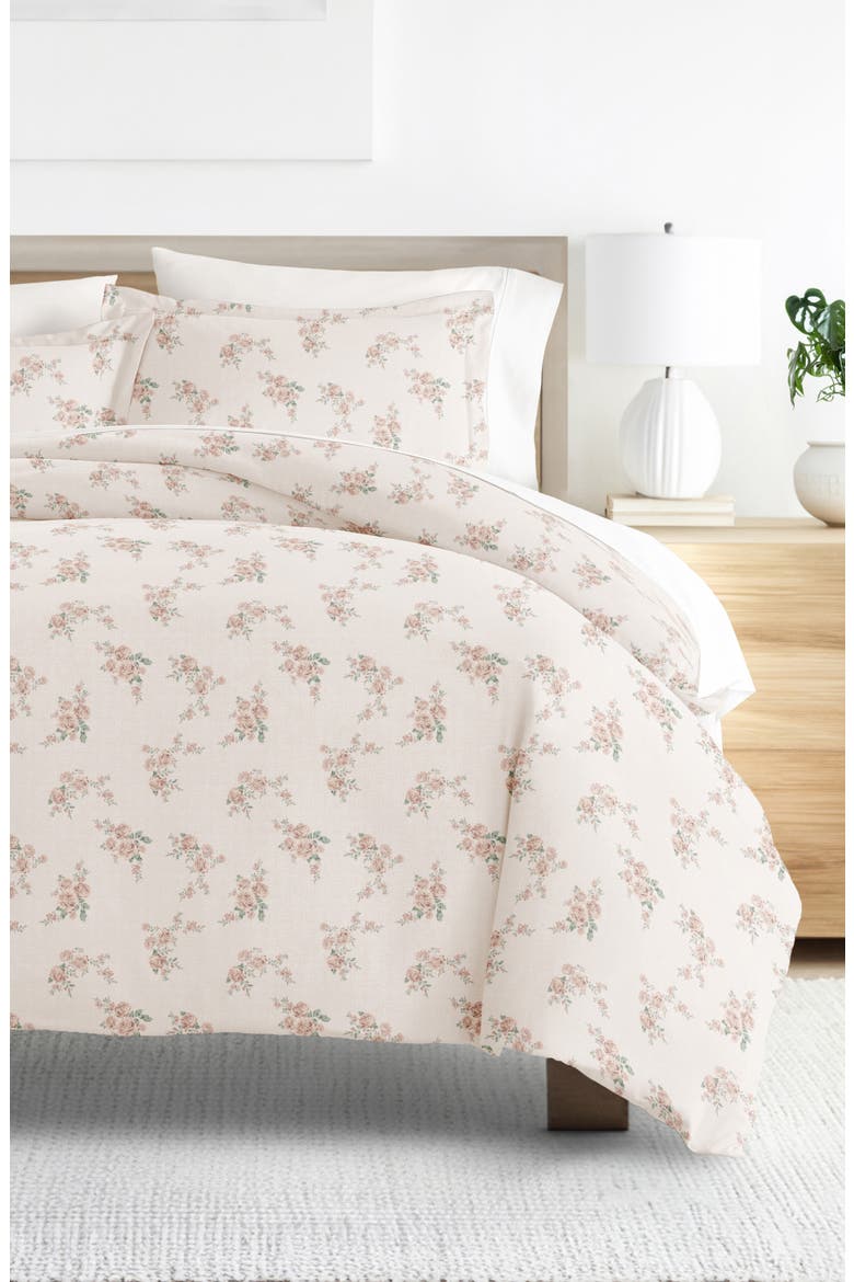 Patterned Duvet Set, Alternate, color, ROSE