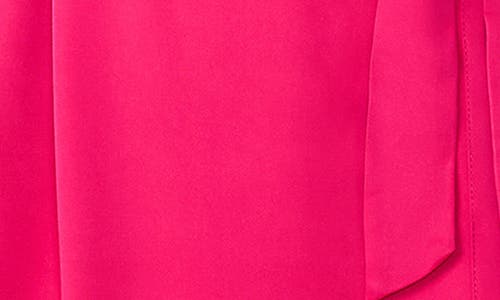 Etam Attitude Deshabille Lace Trim Satin Robe In Pink