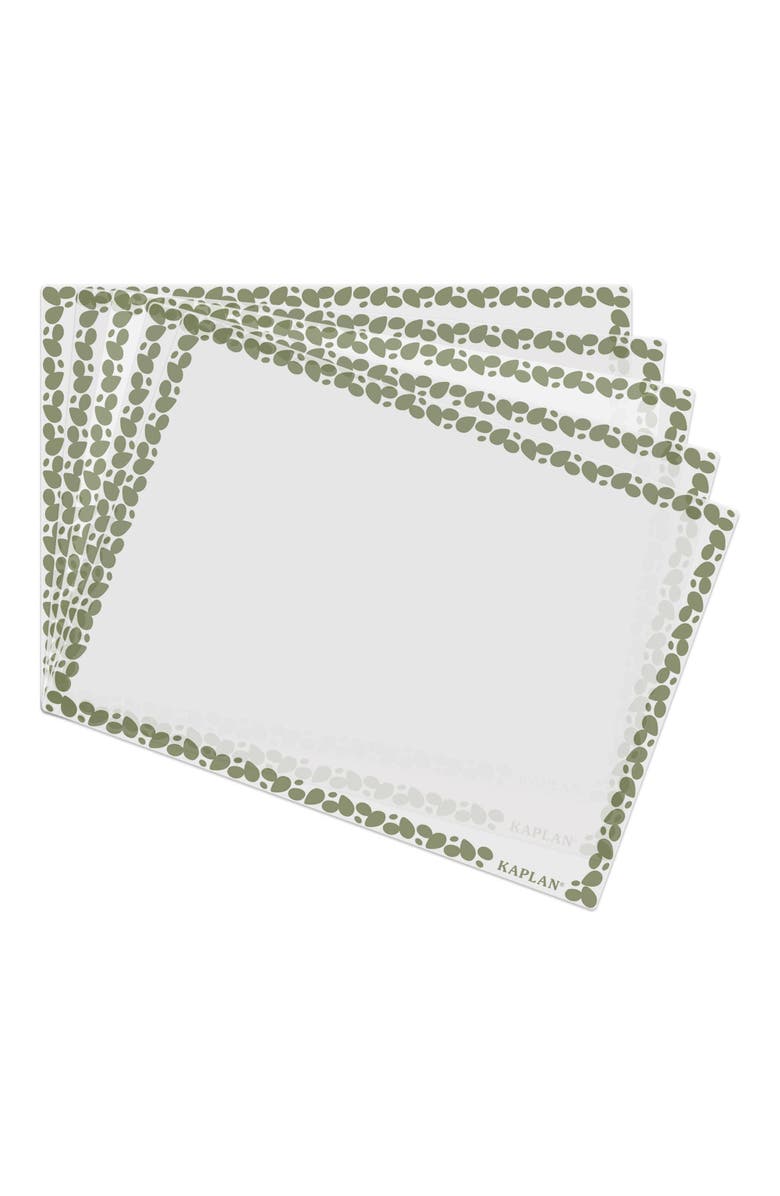 Kaplan Early Learning Company Tabletop Messy Mat - Set of 10, Alternate, color, White