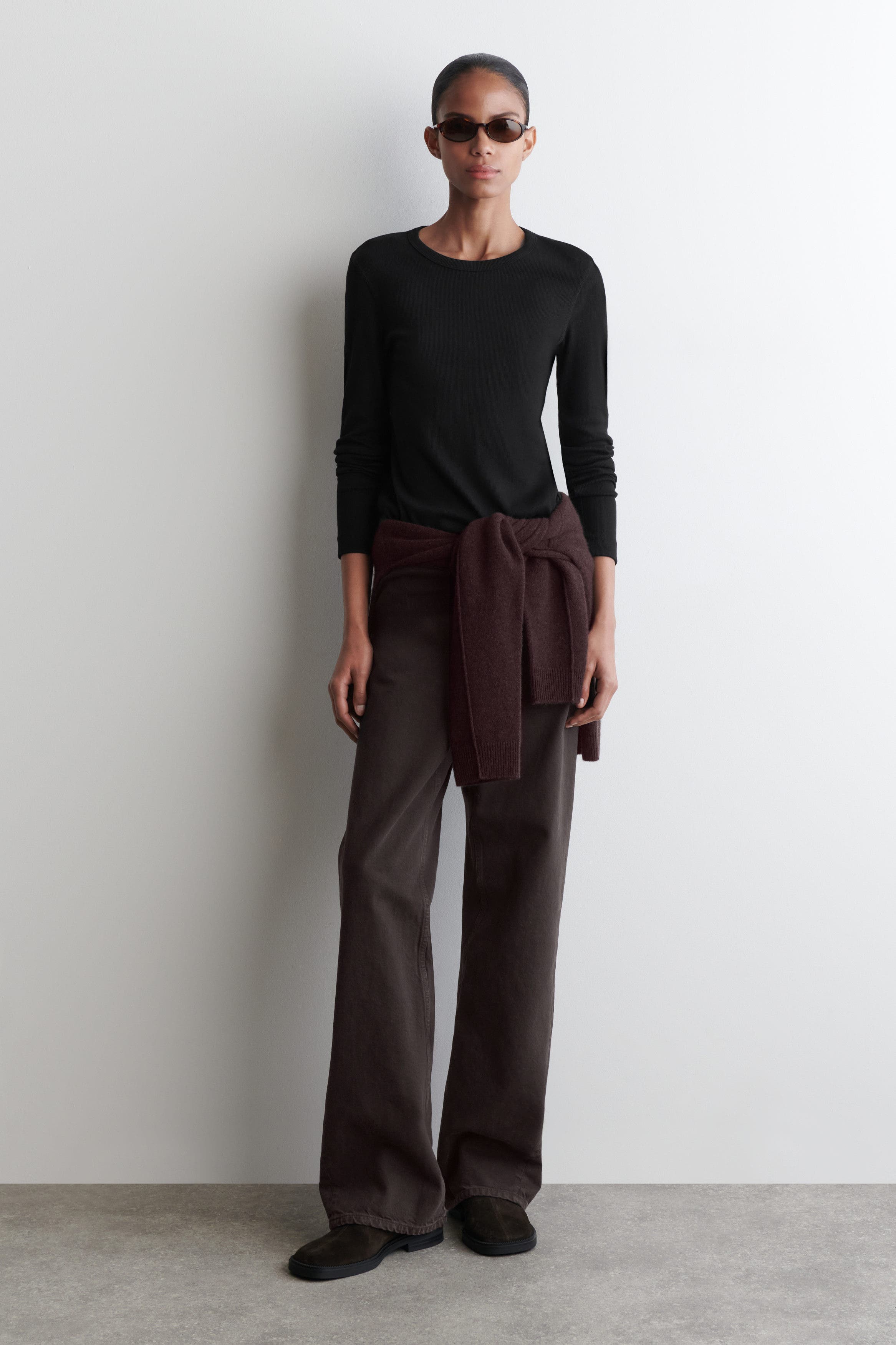 Ribbed Jersey Long-Sleeved Top - image 2