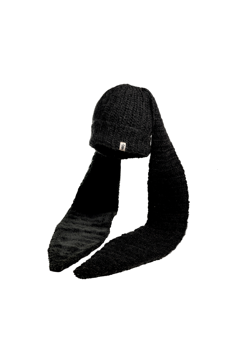 Oversized Ear Beanie, Main, color, Charcoal