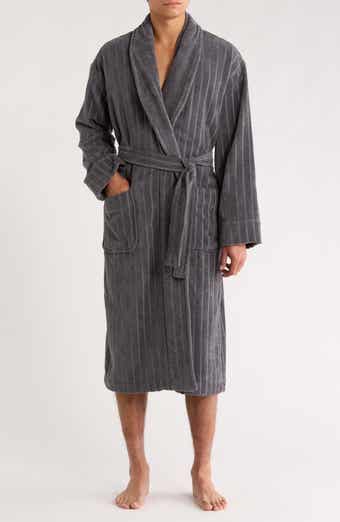 Majestic International Shawl Collar Textured Cotton Robe