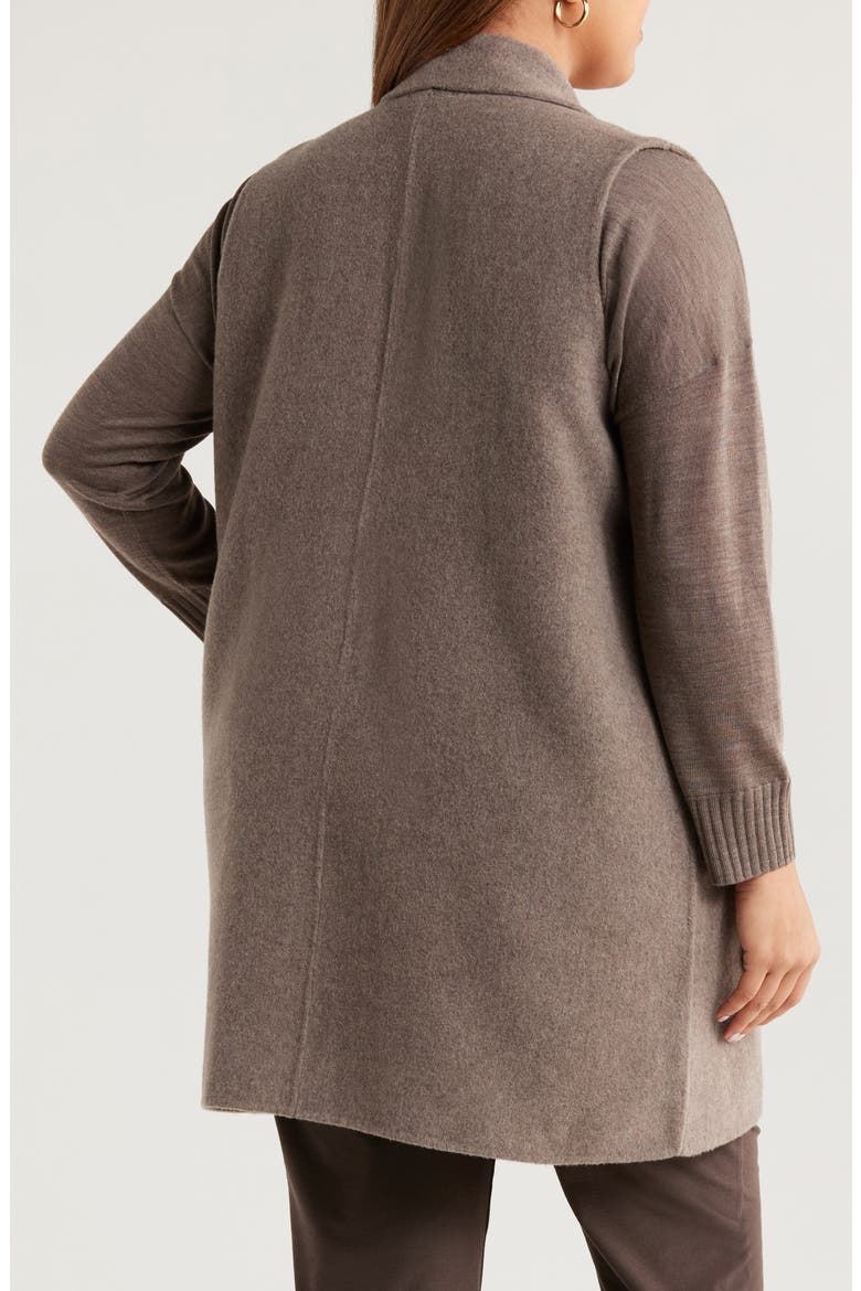 Shawl Collar Wool Vest, Alternate, color, TAUPE