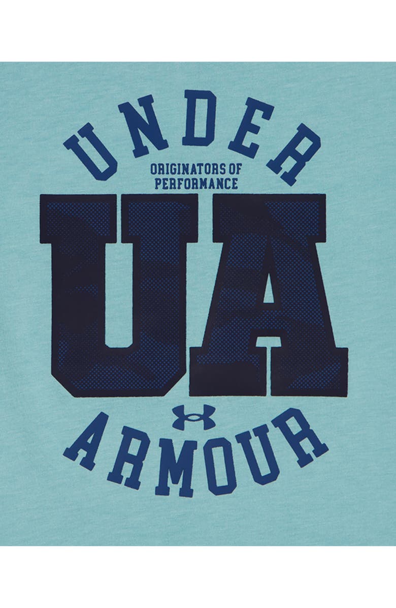 Under Armour Kids' Tech Graphic T-Shirt & Shorts Set, Alternate, color, Blue Haze