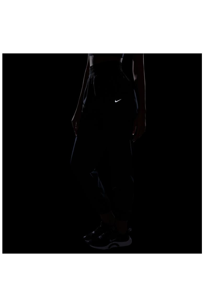 One Dri-FIT High-Waisted 7/8 Joggers, Alternate, color, 010 BLACK/BLACK