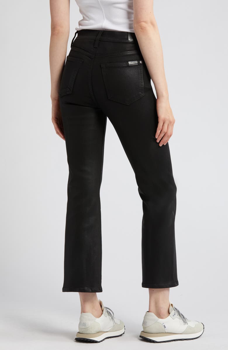 7 For All Mankind Coated High Waist Slim Kick Flare Jeans, Alternate, color, 