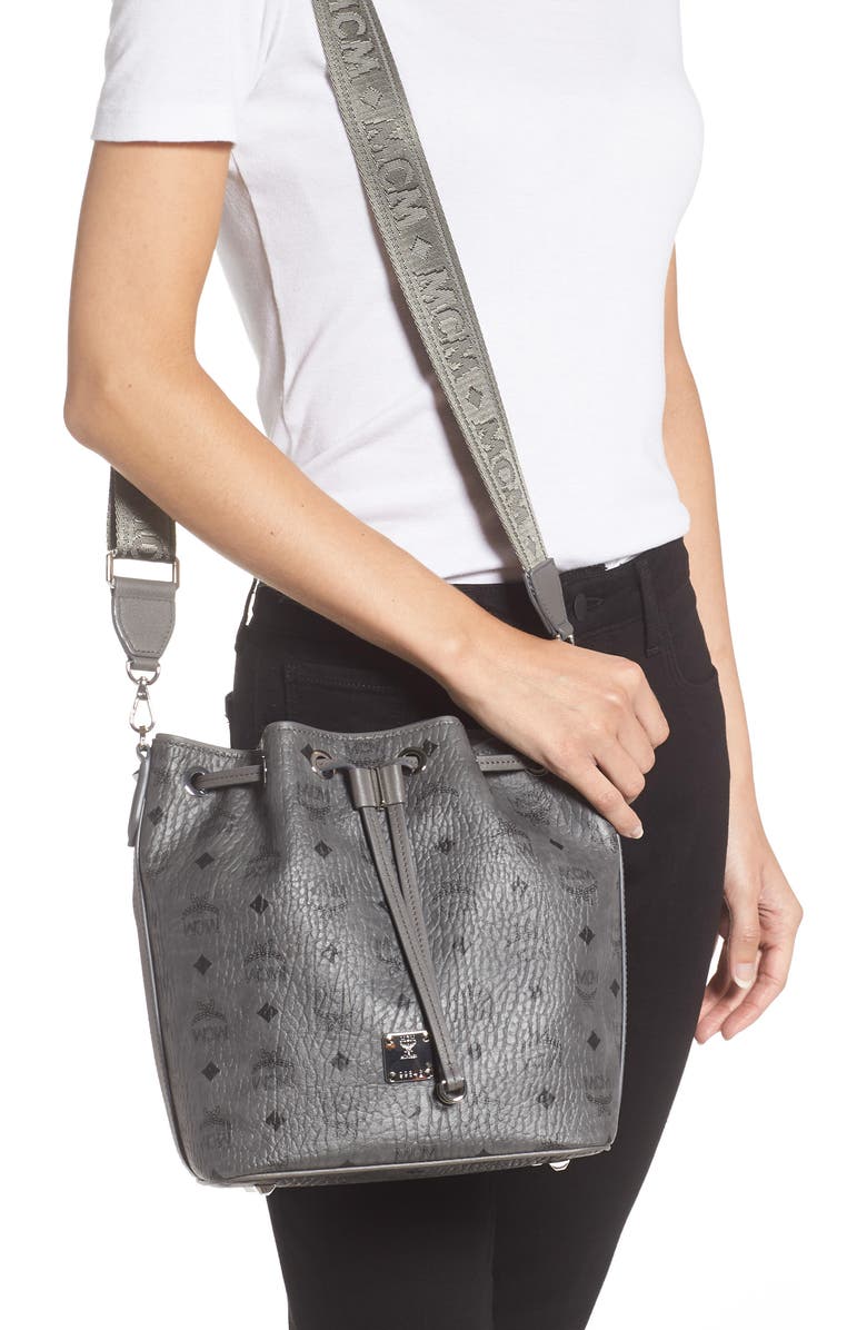 MCM Essential Visetos Original Drawstring Bag, Alternate, color,