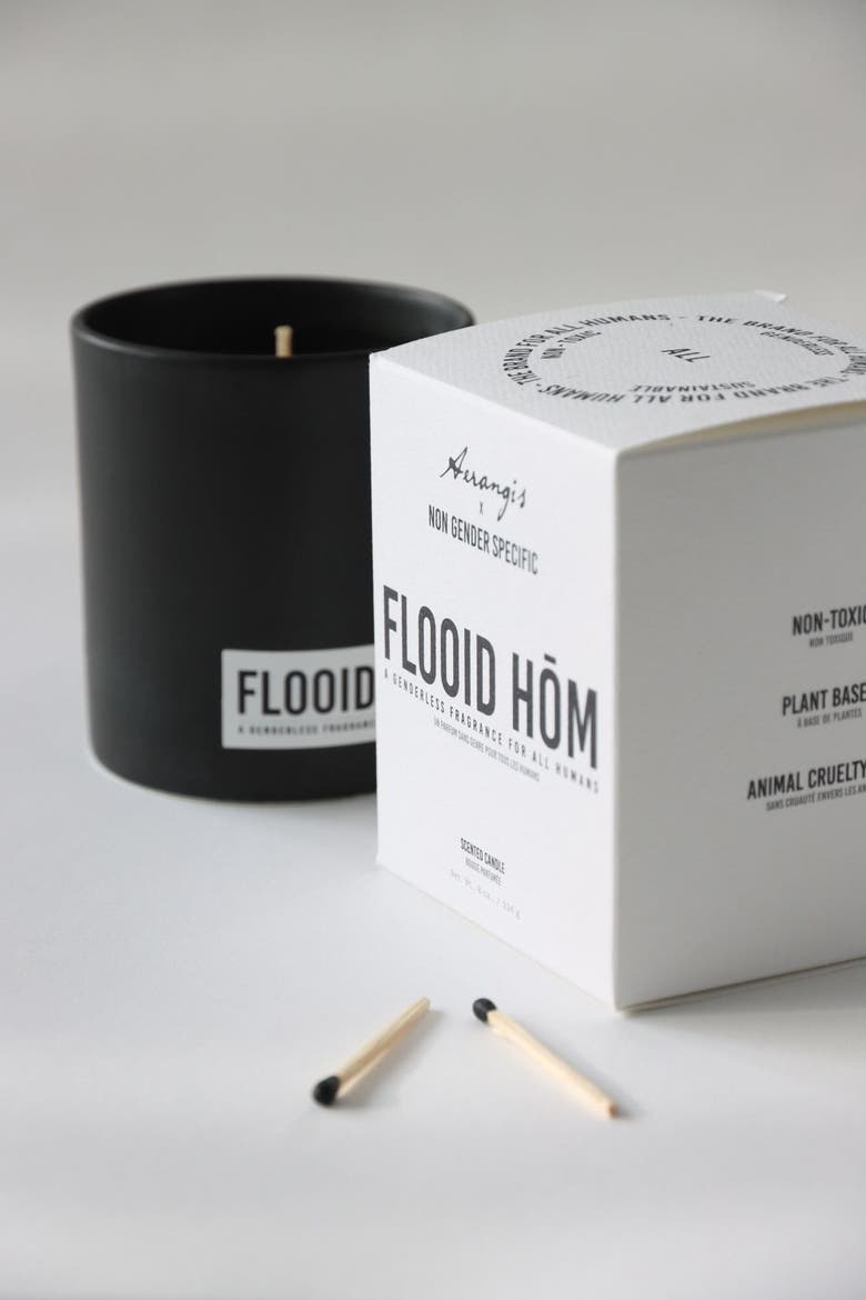 X Non Gender Specific Flooid Home Scented Candle, Alternate, color, Black