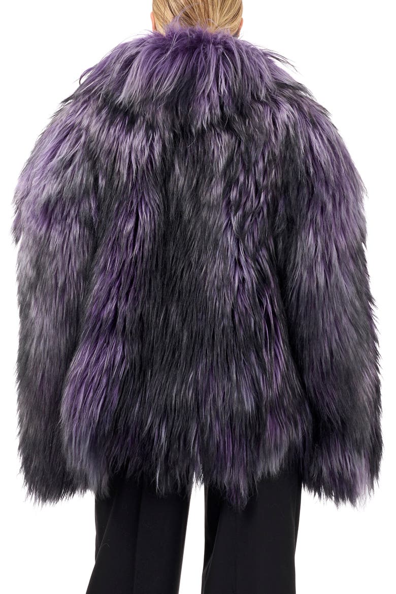 Collared Goat Jacket, Alternate, color, PURPLE