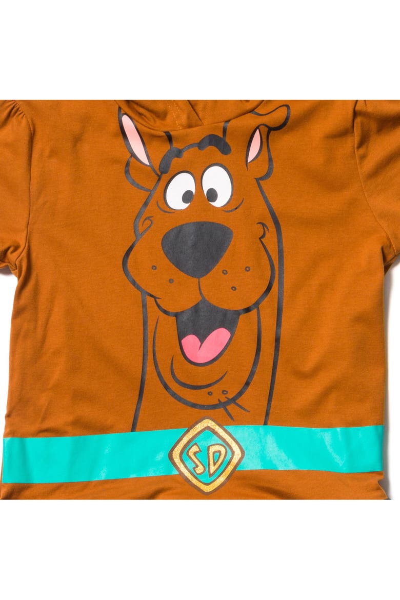 Hooded Tutu Tee and Leggings Set, Alternate, color, Scooby Doo Brown