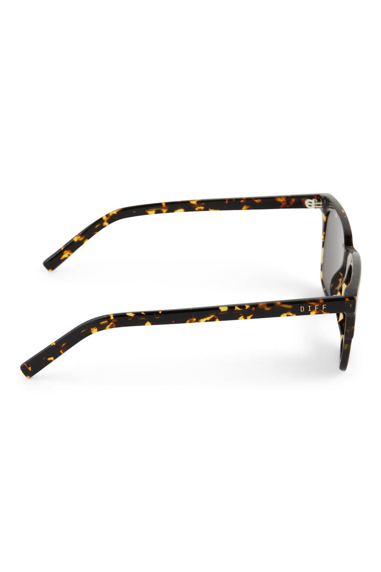Billie 52mm Polarized Rectangular Sunglasses, Alternate, color, TORTOISE GREY