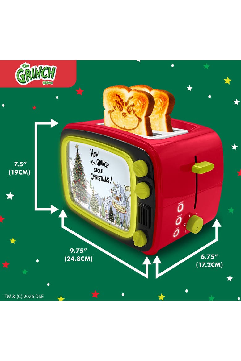 Grinch TV 2-slice Toaster, Alternate, color, None