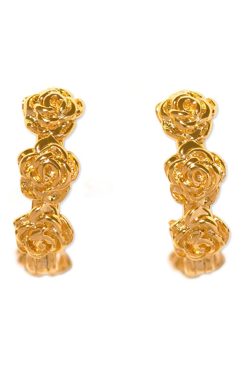 Dolce Vita Rose Huggie Hoop Earrings, Main, color, GOLD