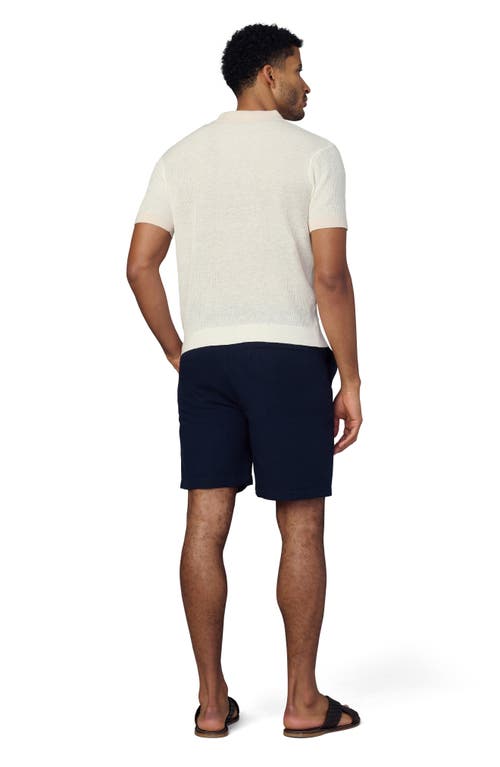 Joe's Club Cotton & Linen Polo In White