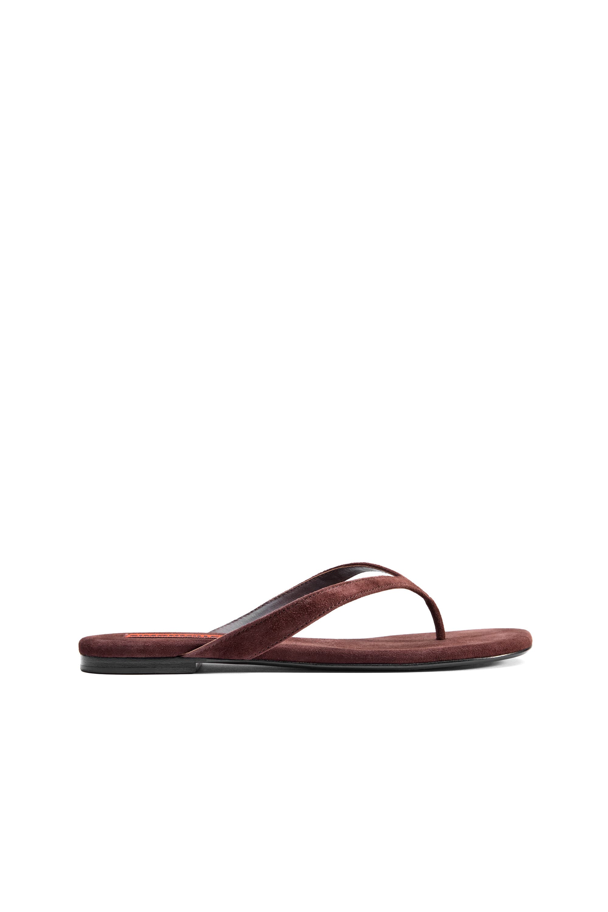 SIMONMILLER Suede Riviera Thong Sandal, Alternate, color, Espresso