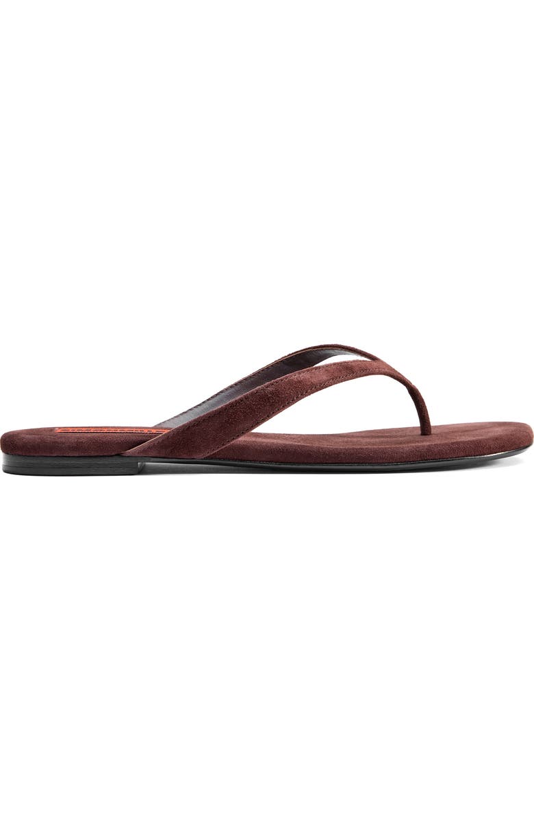 SIMONMILLER Suede Riviera Thong Sandal, Alternate, color, Espresso