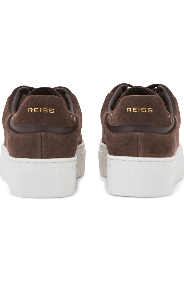 Reiss Francesca Platform Sneaker, Alternate, color, Chocolate