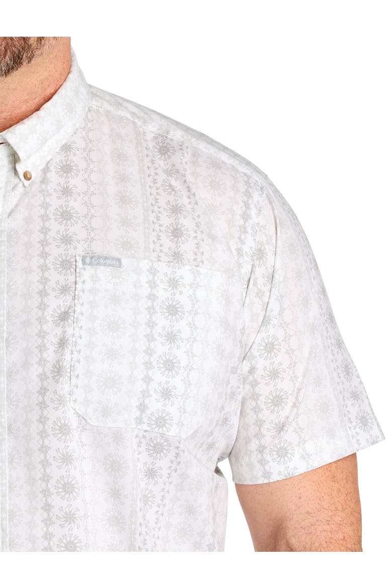 Big & Tall Rapid Rivers Wildflower Sport Shirt, Alternate, color, WHITE