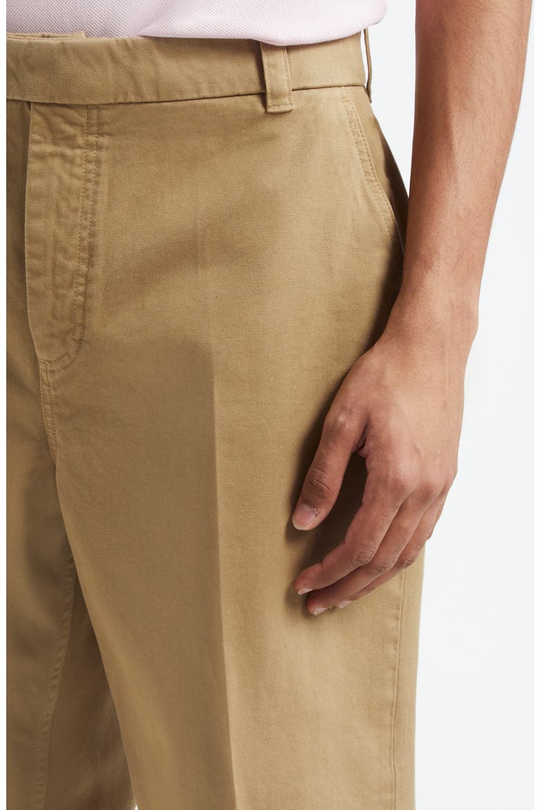 Cotton Twill Crop Chinos, Alternate, color, CAMEL