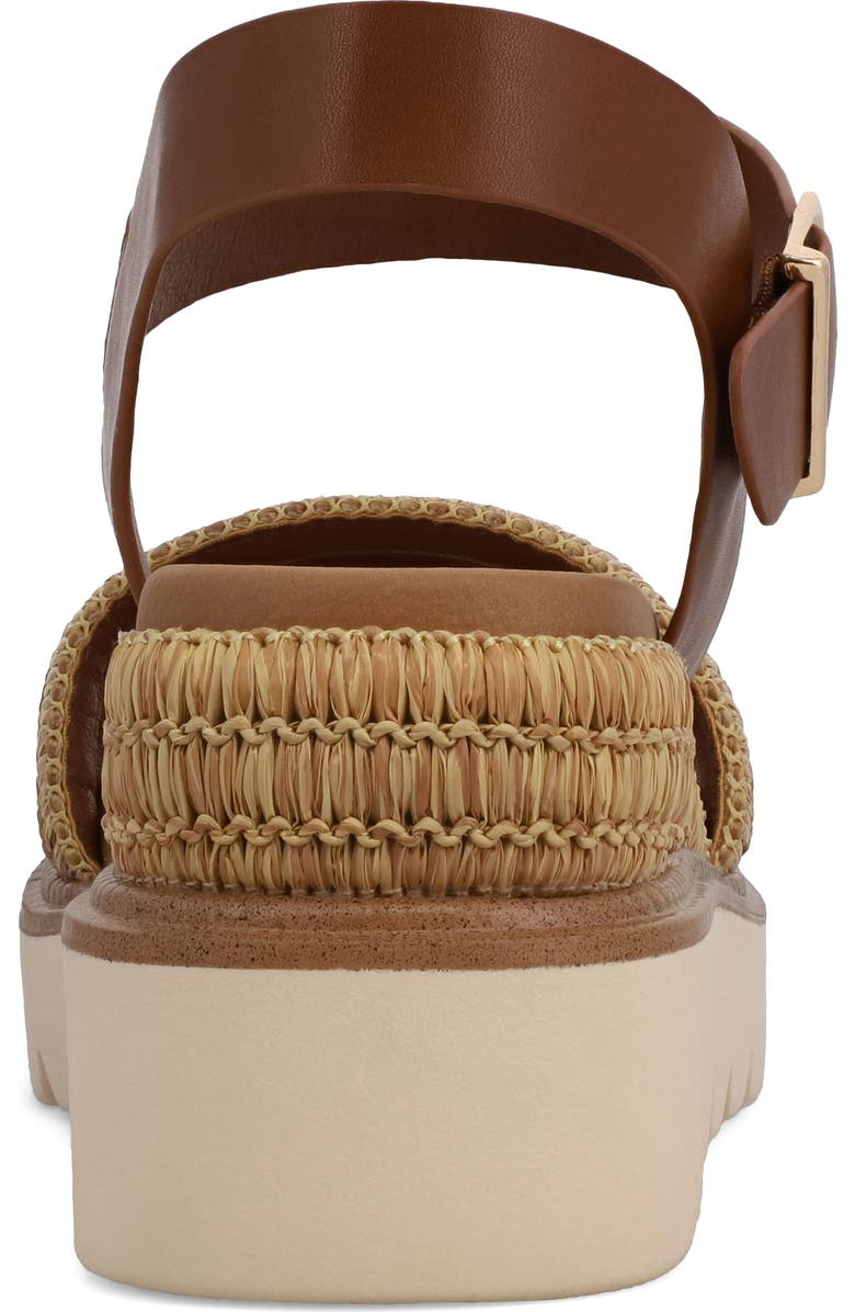 MIA Odalys Wedge Sandal, Alternate, color, Cognac/ Natural
