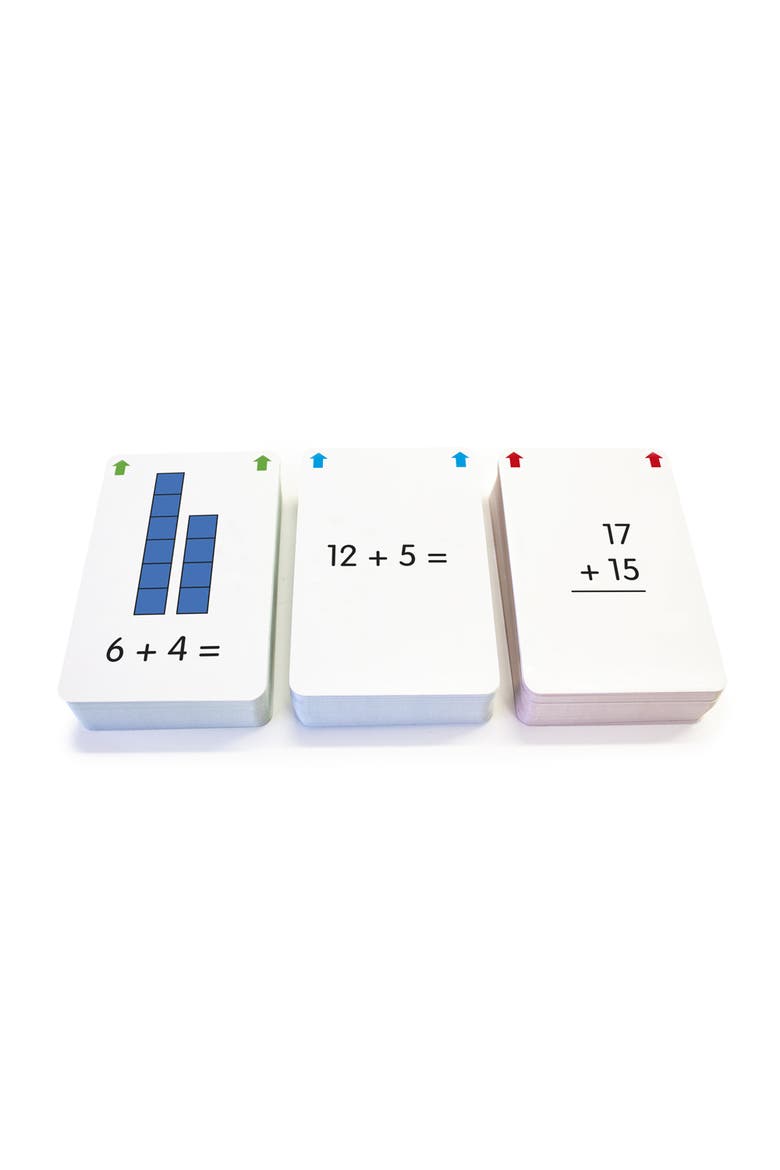 Addition Flashcards Medium, Alternate, color, Multicolored