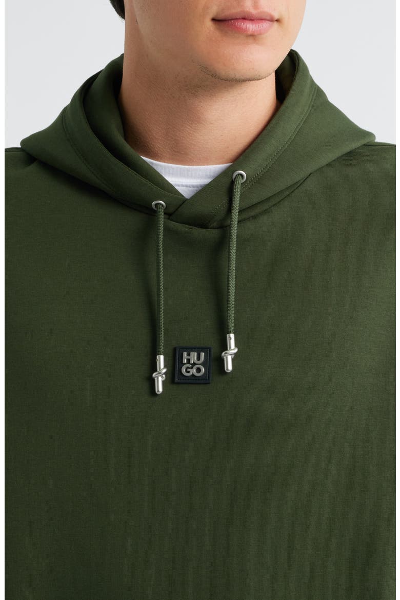 Dargen Knit Pullover Hoodie, Alternate, color, DARK GREEN