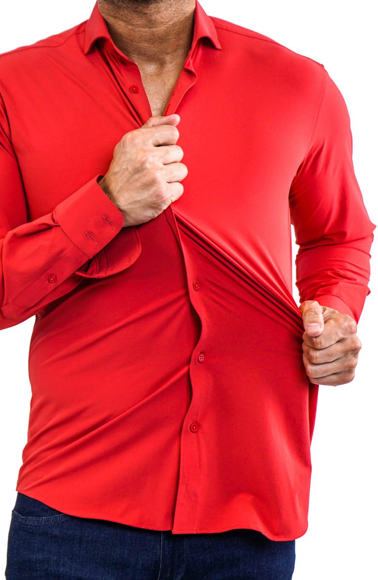 Maceoo Einstein Stretchcore Performance Button-Up Shirt, Alternate, color, 