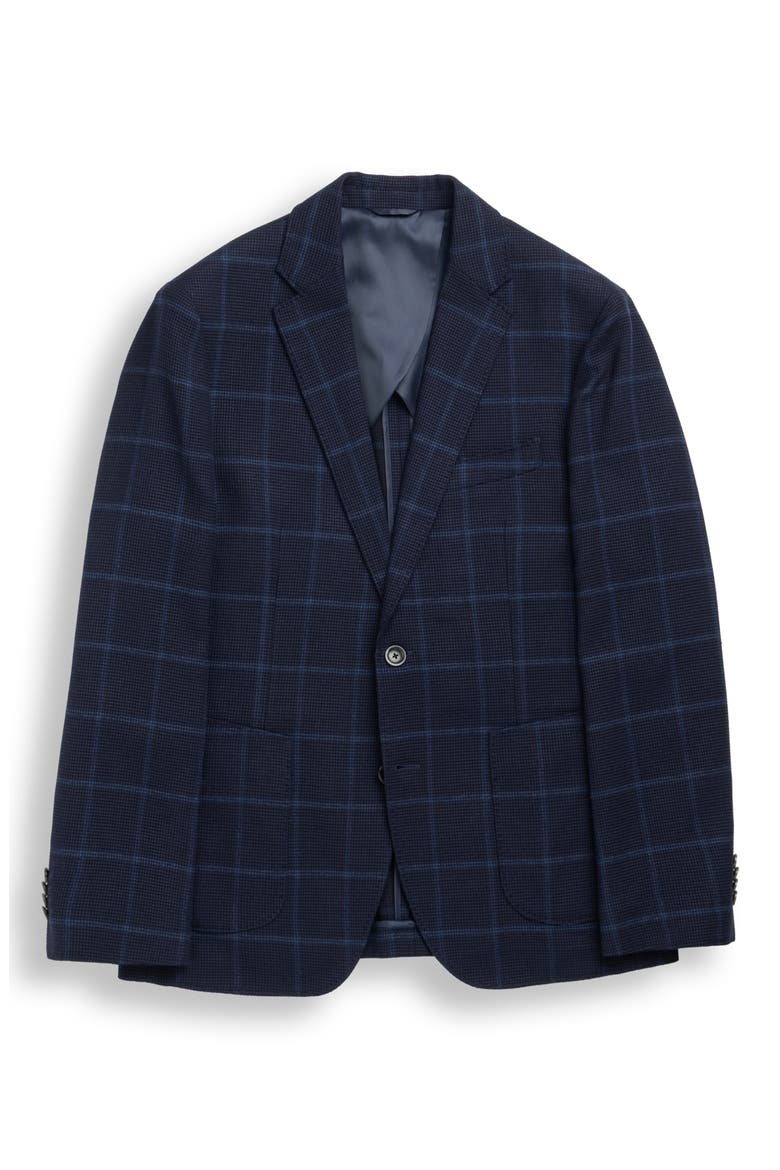 Campbell Point Windowpane Plaid Sport Coat, Alternate, color, MIDNIGHT