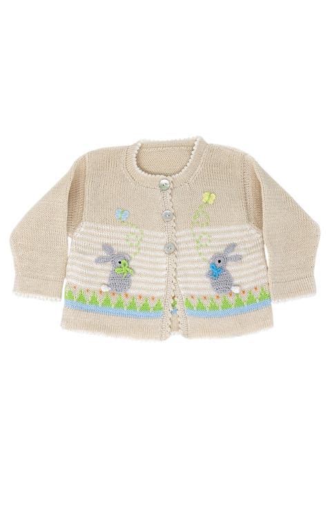 Easter Cardigan with Bunnies