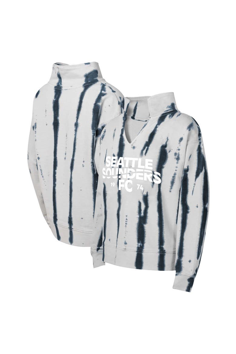Girls Youth Gray Seattle Sounders FC Big League V-Neck Pullover Sweatshirt, Main, color, Gray